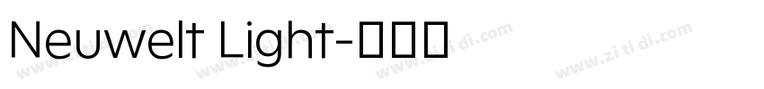 Neuwelt Light字体转换